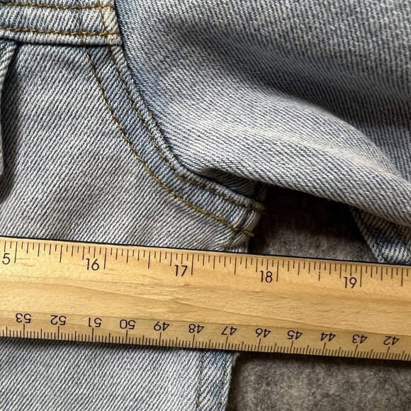 Sky And Sparrow Denim Jacket Womens‎ Medium Blue Light Wash Button Up - Picture 5 of 8